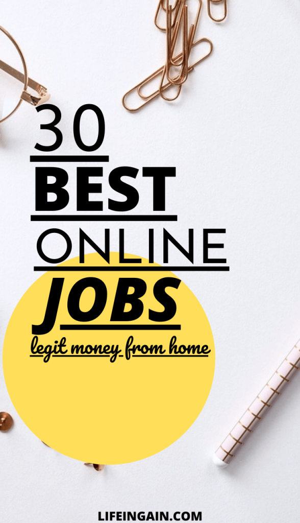 30 Best online jobs to make money that is official & reliable 