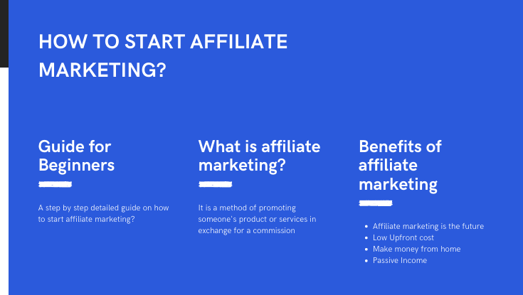 How to start affiliate marketing? Guide for Beginners 2021
