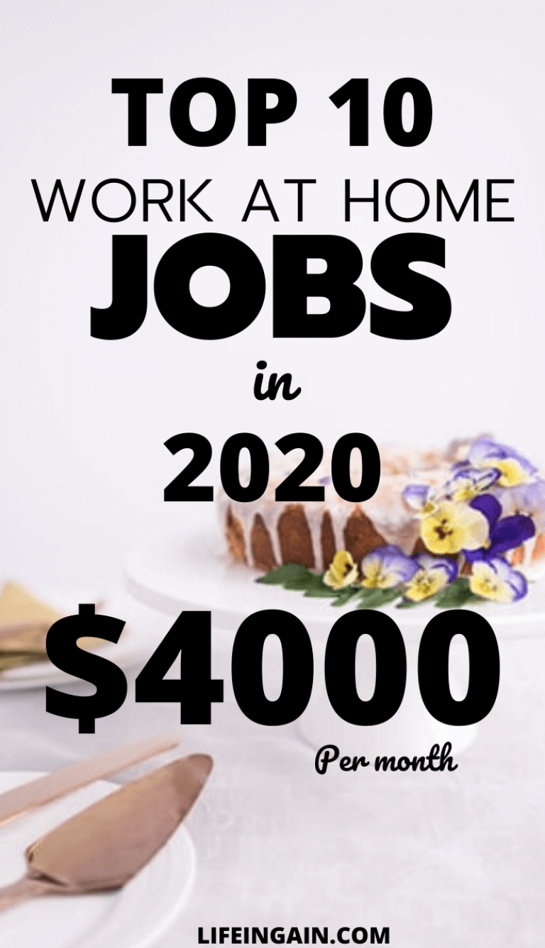 TOP 10 WORK FROM HOME JOBS IN 2020 Lifeingain