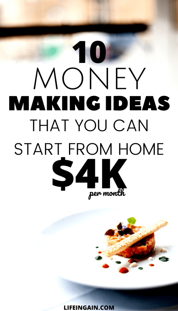 10 money-making ideas you can start from home