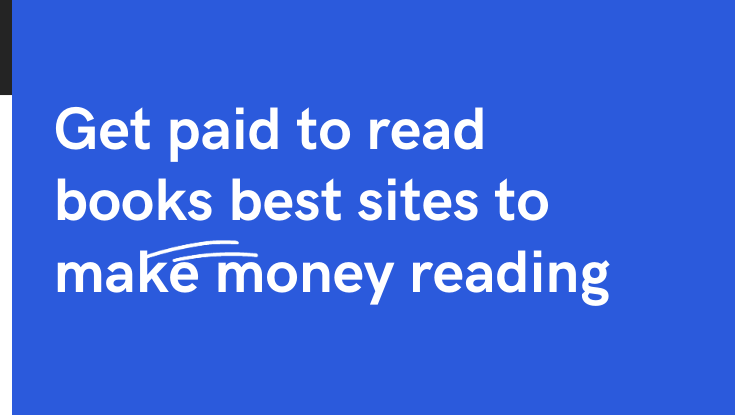 Get paid to read books best sites to make money reading